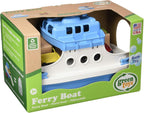 Green Toys Ferry Boat, azul/blanco 4C - Juego de simulación, habilidades motoras, juguete de baño flotante para niños. Sin BPA, ftalatos, PVC. Apto para lavavajillas, plástico reciclado, fabricado en