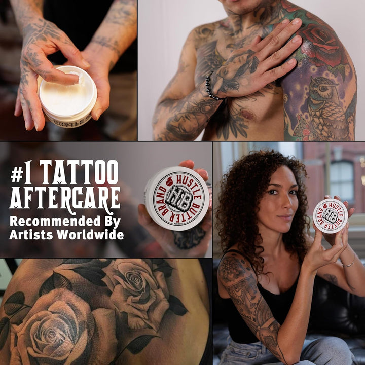 Hustle Butter Tattoo Aftercare - Bálsamo para tatuajes de 5 onzas,...