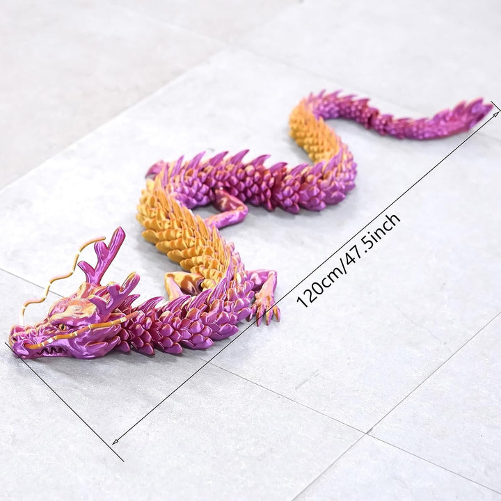 Modelos de dragón impresos en 3D súper grandes de 47.3 pulgadas, fi...