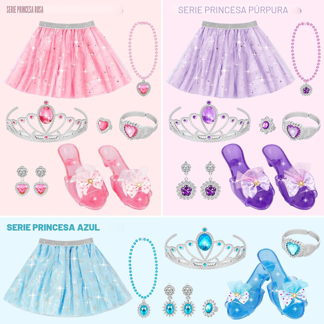 LJZJ Princess Dress Up Toys &amp; Jewelry Boutique, Girls Role Play...