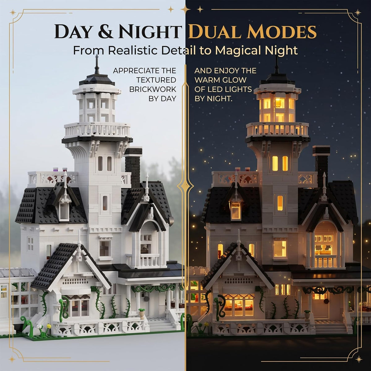 Magic Owens House Building Set para Adults con LED Lights