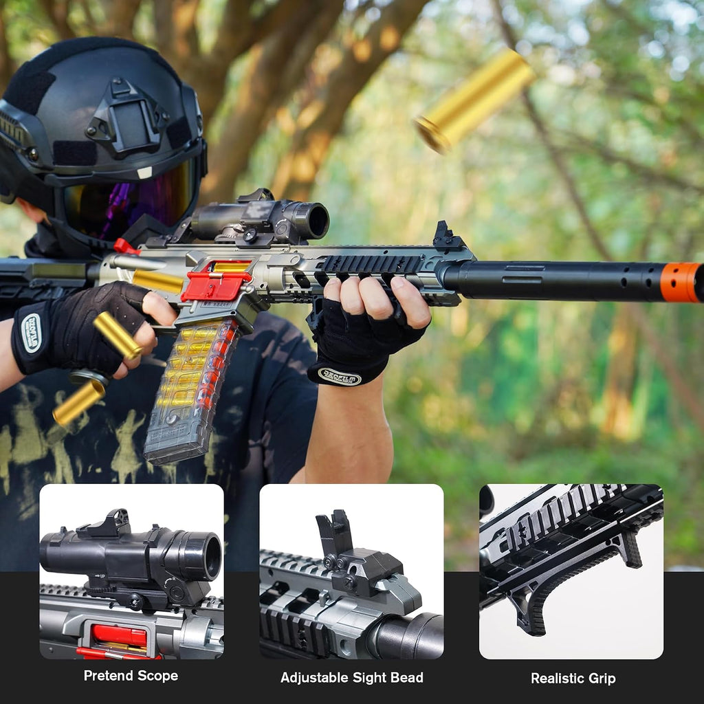 SUPERHIGH Blaster automático de espuma 741128 JellyBullet Blaster