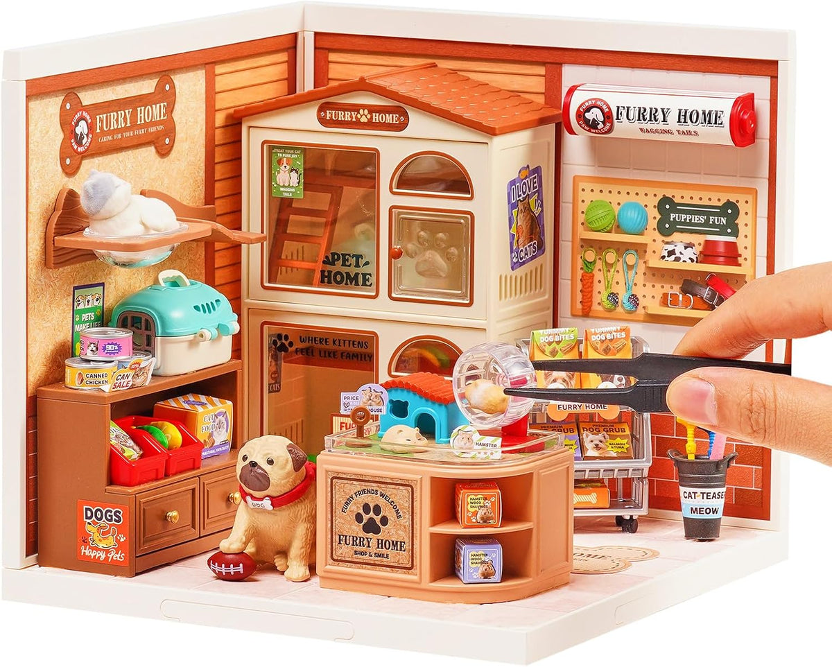 Rolife Super Creator - Juego de bloques de construcción de casas pequeñas para muñecas pequeñas, kits de modelos de plástico para adolescentes de 14 años en adelante, manualidades para adultos