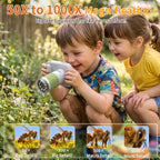 Microscopio para niños, 2.4" HD 1080P y 1000X juguete STEM