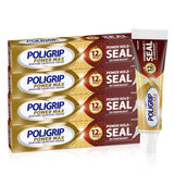 Poligrip Power Max Power Hold Plus Seal - Crema adhesiva para denta...