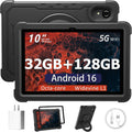 Tableta 10 pulgadas Android 16 Tablet, 32GB RAM 128GB ROM, expansión 1TB, Negro