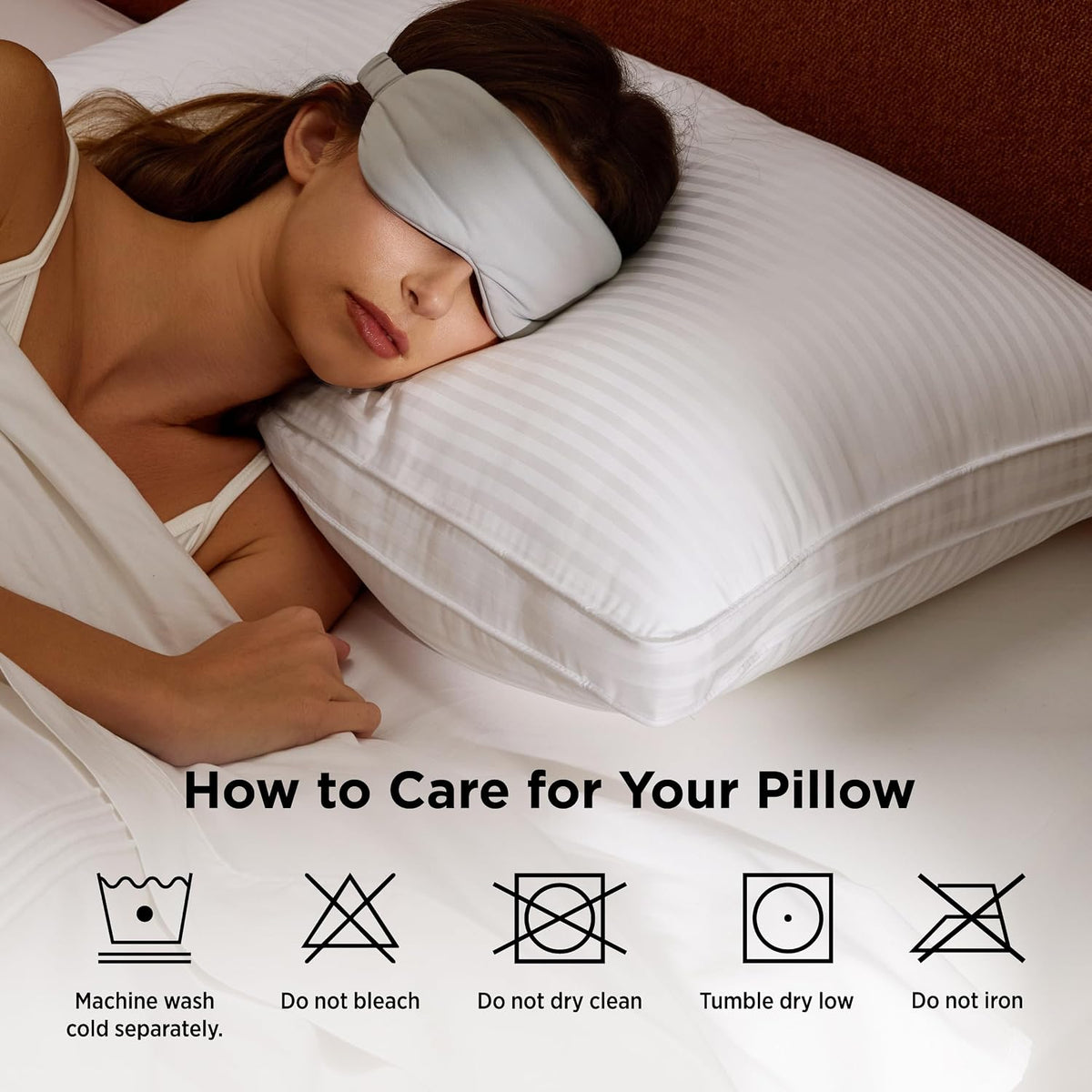 Bedsure PureWoven - Juego de 2 almohadas de hotel tamaño Queen con carcasa 100% de algodón