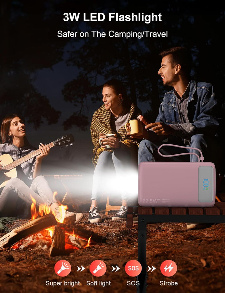 Cargador portátil, 27000 mAh 22.5 W, cargador de batería de carga r...