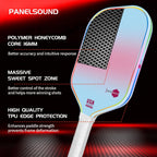 Set de 2 o 4 Palas de Pickleball Aprobadas por USAPA, Rackets de Fibra de Vidrio para Pickleball, incluye 4 Pelotas de Exterior y 1 Estuche de Transporte