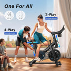 MERACH Bicicleta de ejercicio estática magnética para uso en casa con APP