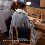 Bedsure Manta térmica con función de precalentamiento, manta eléctrica de calentamiento rápido, manta de franela suave con 6 ajustes de tiempo (hasta 10 horas), 6 ajustes de calefacción, regalos para la abuela (50 x 60 pulgadas, gris)
