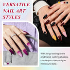 Vanreesa - Juego de 24 esmaltes de uñas en gel, 21 colores, esmalte...