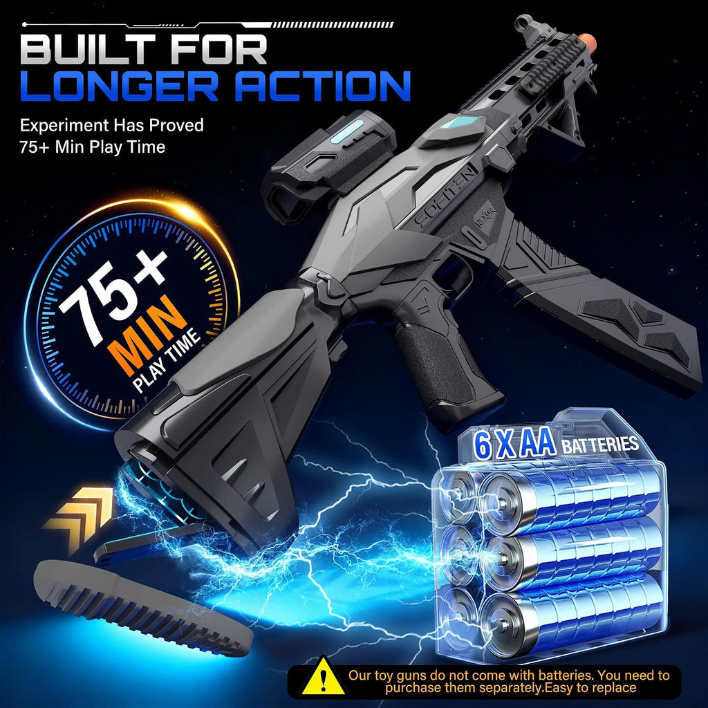 SOFITEN Automatic Toy Foam Blasters con Scope Electric Sniper Rifle