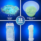 Lámpara Discovery Kit de ciencia de reacciones radicales – 31 experimentos STEM Lab para niños | Juego de actividades de bricolaje con herramientas químicas, molde de volcán, nieve instantánea, juguete