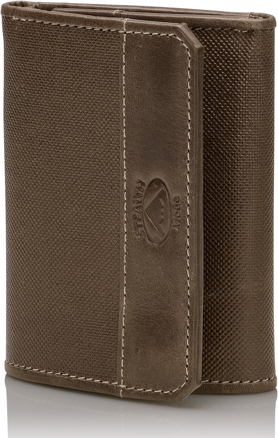 Stealth Mode Cartera triple de piel con bloqueo RFID para hombre, b...
