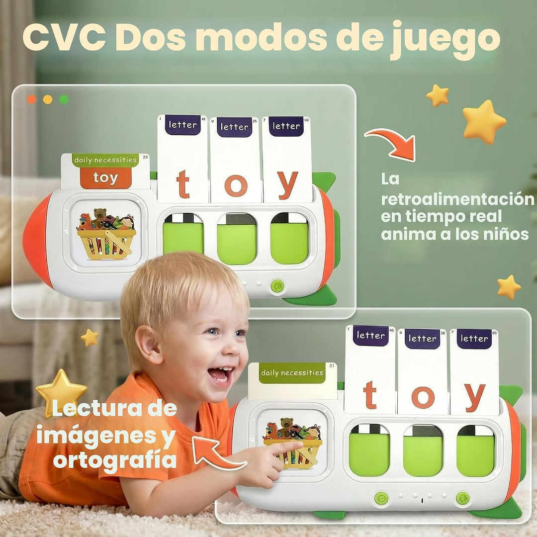 CVC - Juego de ortografía de palabras para niños de 3 a 7 años, tar...
