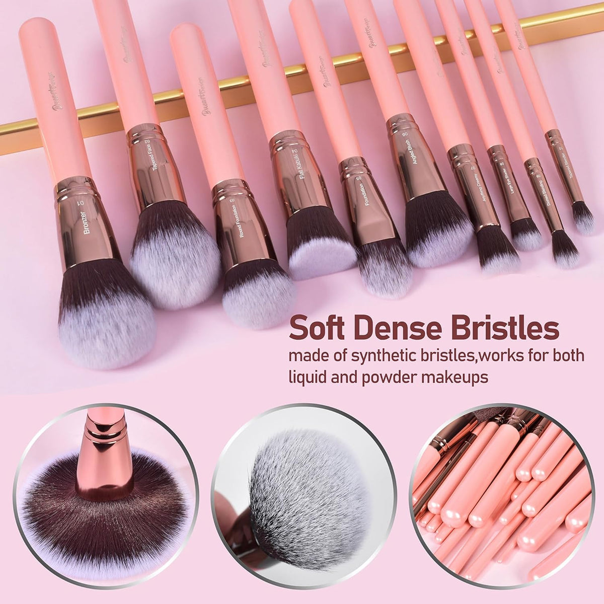 Bueart Design Juego de 30 piezas de brochas de maquillaje