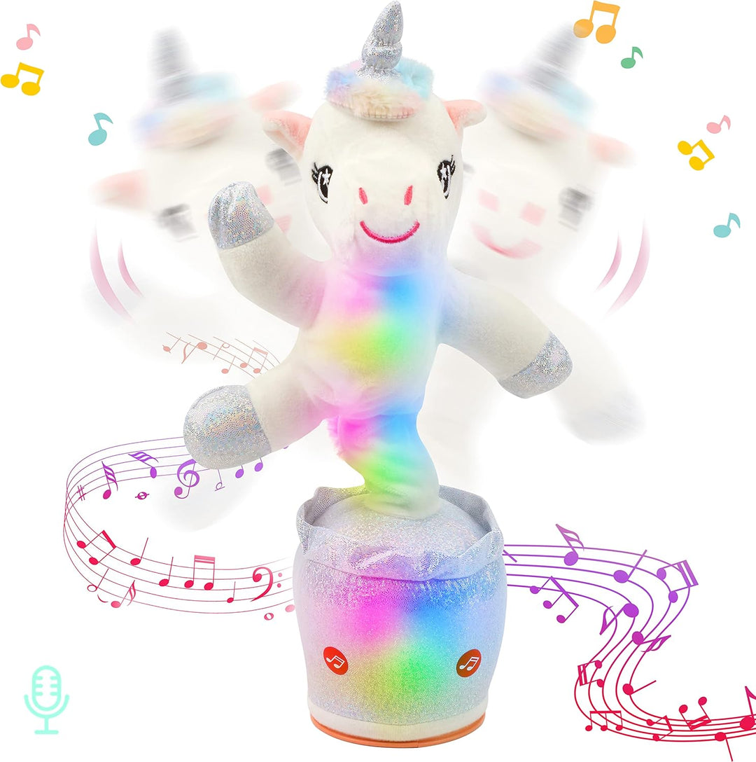 Hopearl Unicornio bailarín brillante que habla interactivo animado...