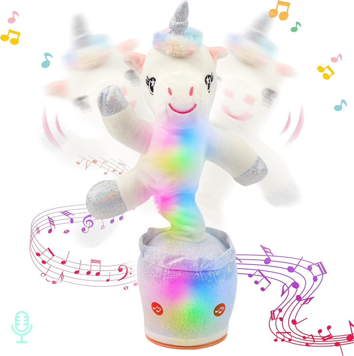 Hopearl Unicornio bailarín brillante que habla interactivo animado...