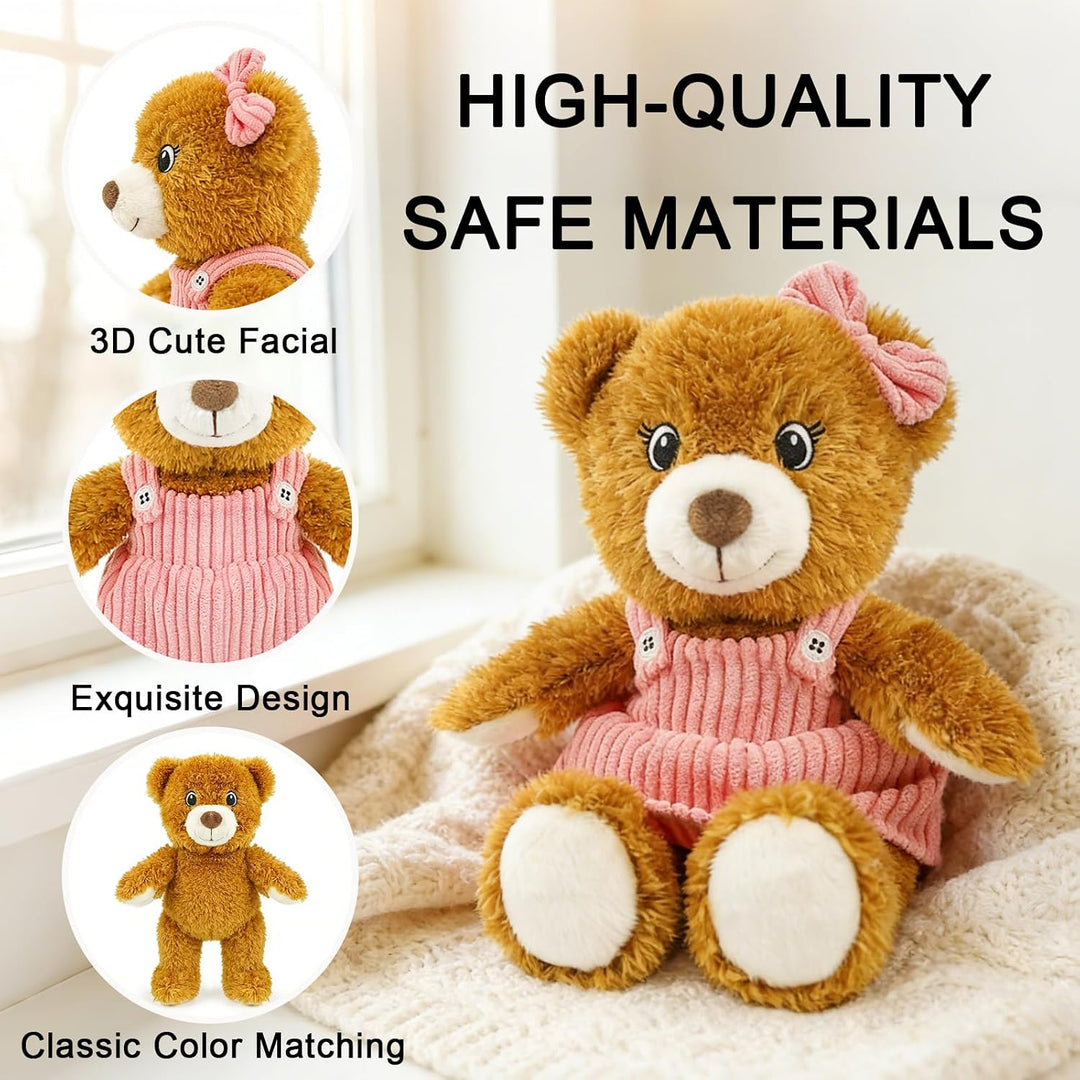 Lindo oso de peluche para bebé, de 11 pulgadas, suave peluche de be...