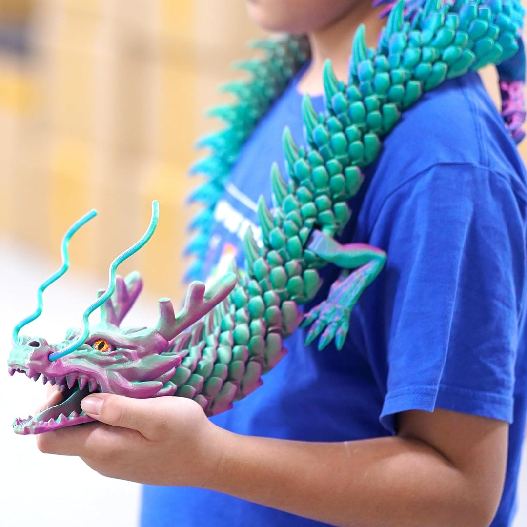 Modelos de dragón impresos en 3D súper grandes de 47.3 pulgadas, fi...