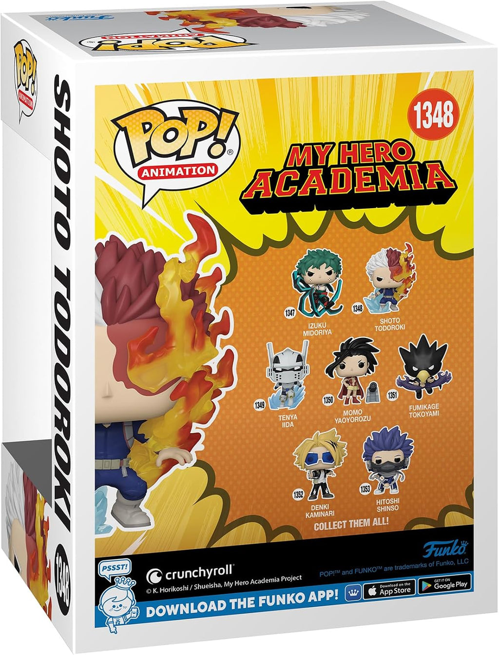 Funko POP! Animación My Hero Academia Shoto Todoroki (Brillo en la oscuridad), Exclusivo
