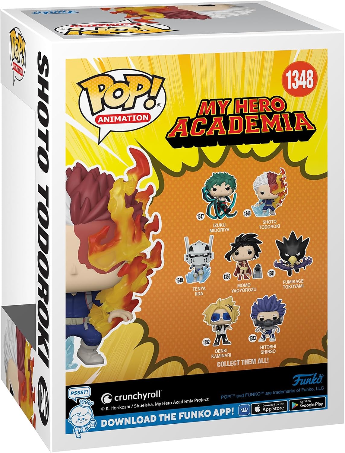 Funko POP! Animación My Hero Academia Shoto Todoroki (Brillo en la oscuridad), Exclusivo