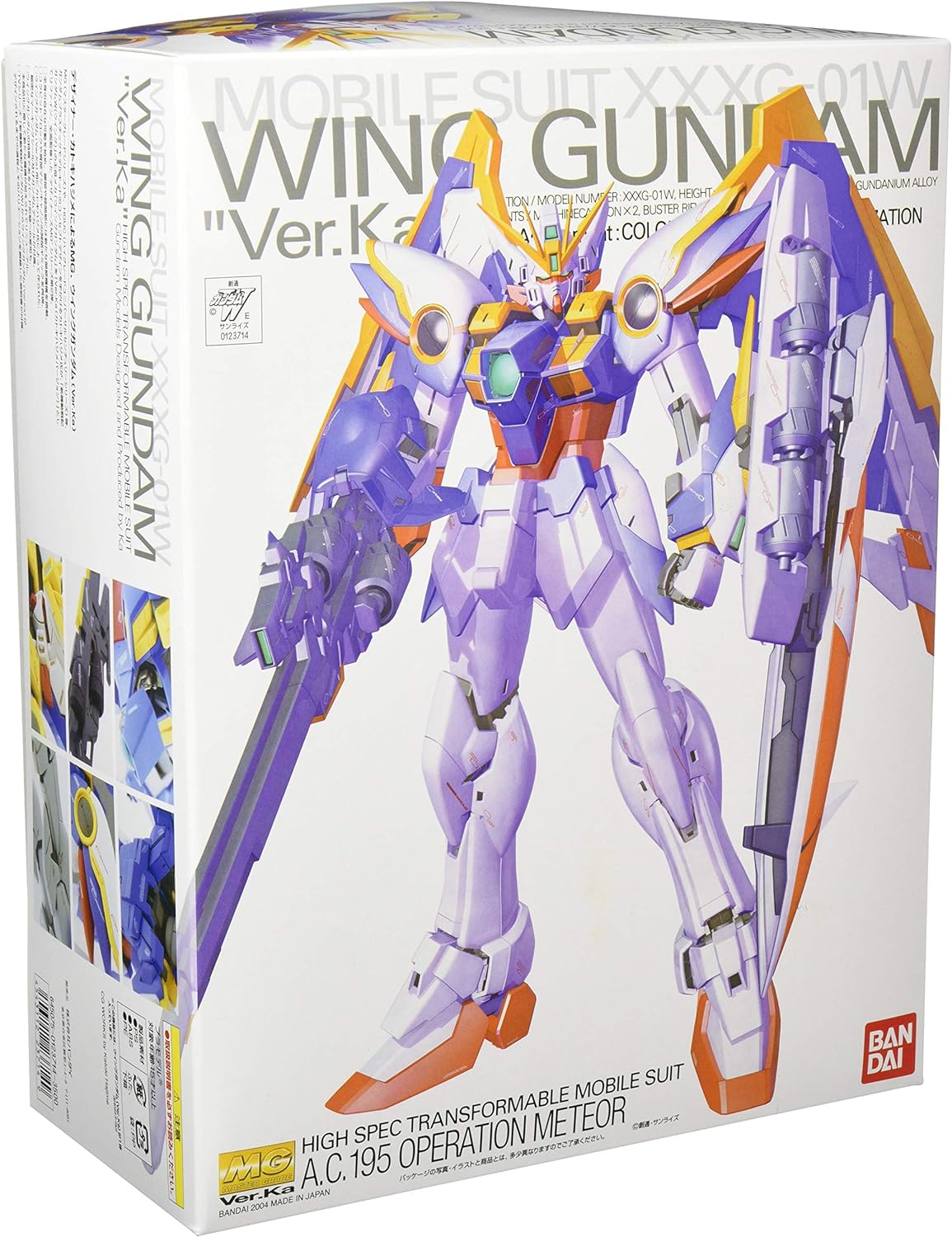 Bandai Hobby Wing Gundam VER.Ka, Bandai - Figura de acción de grado maestro (BAN123714)