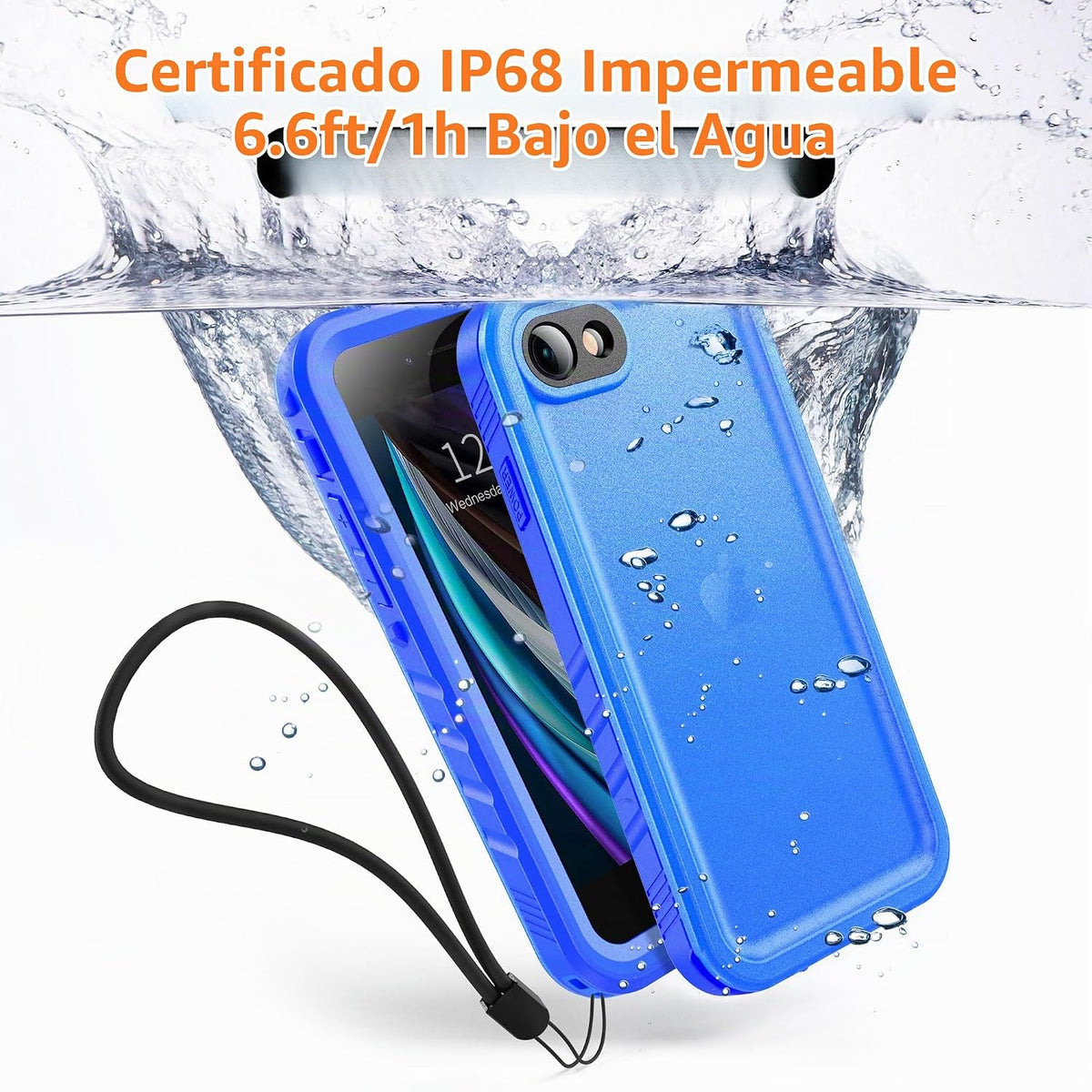Cozycase Funda impermeable para iPhone SE 3rd 2022/SE 2nd 2020/iPhone 7/8