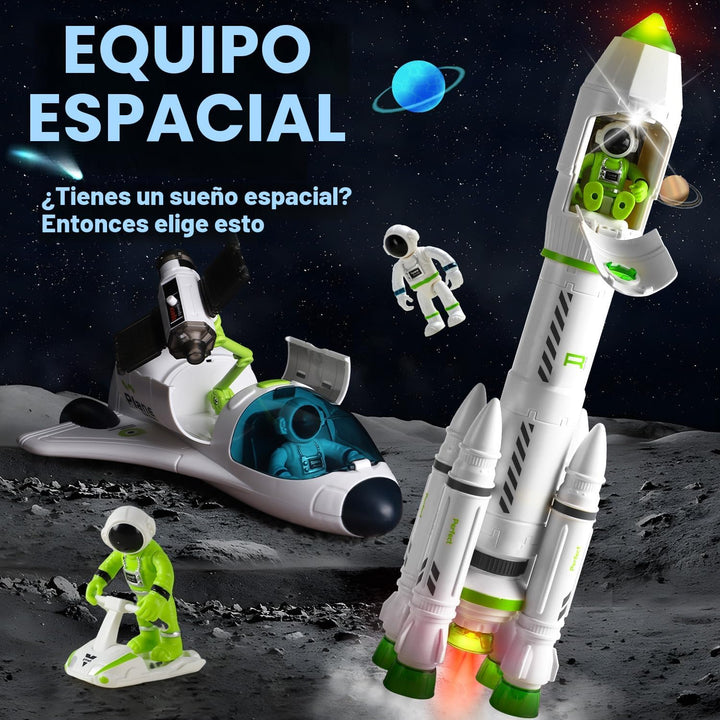 TOY Life Juguete espacial de cohete de juguete para niños, transbor...