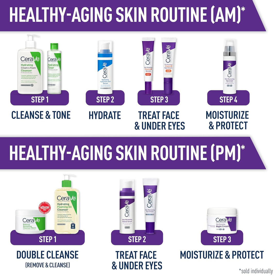 CeraVe crema de día, renovador cutáneo con factor de protección sol...