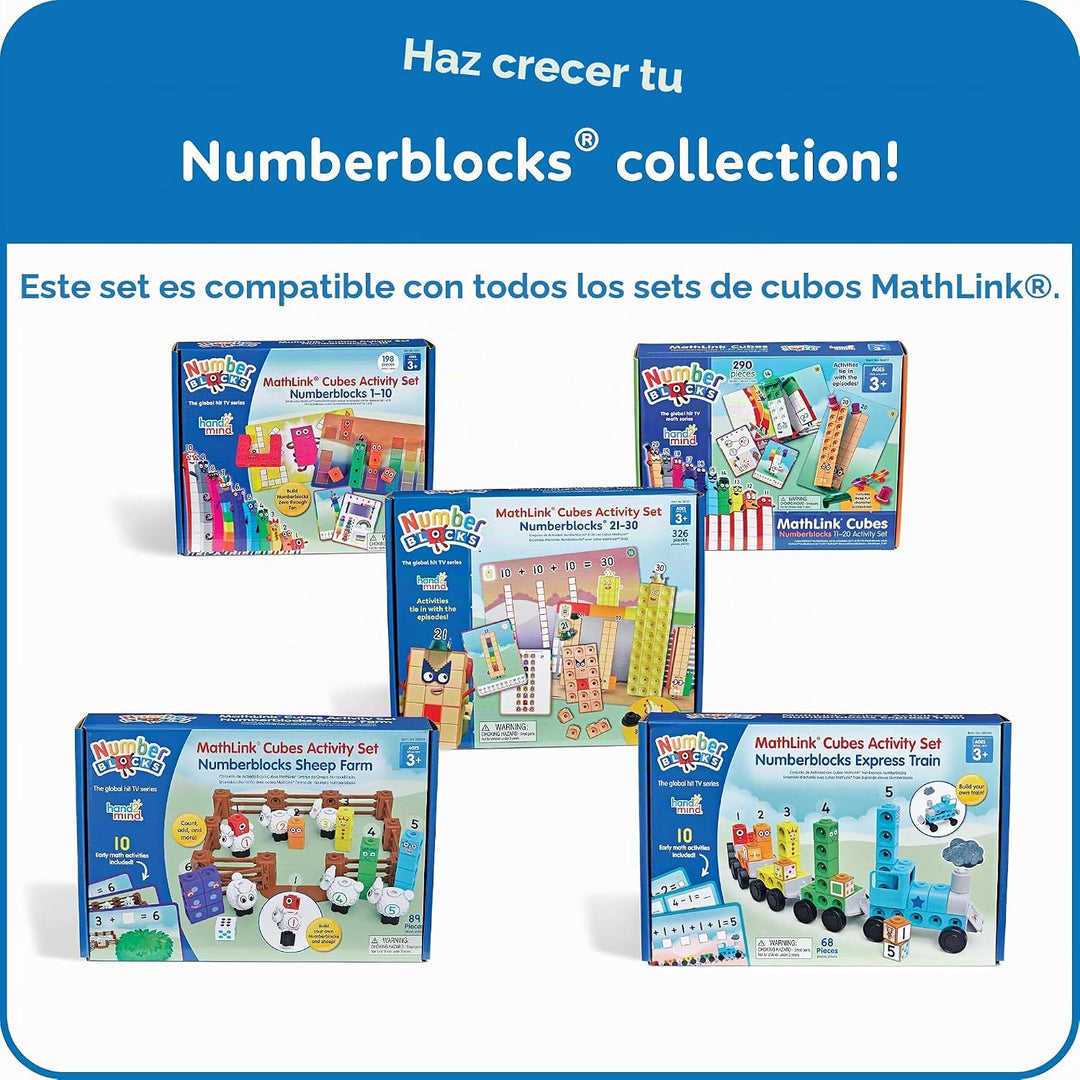 hand2mind MathLink Cubos Numberblocks Juego de Actividades 21-30, 2...