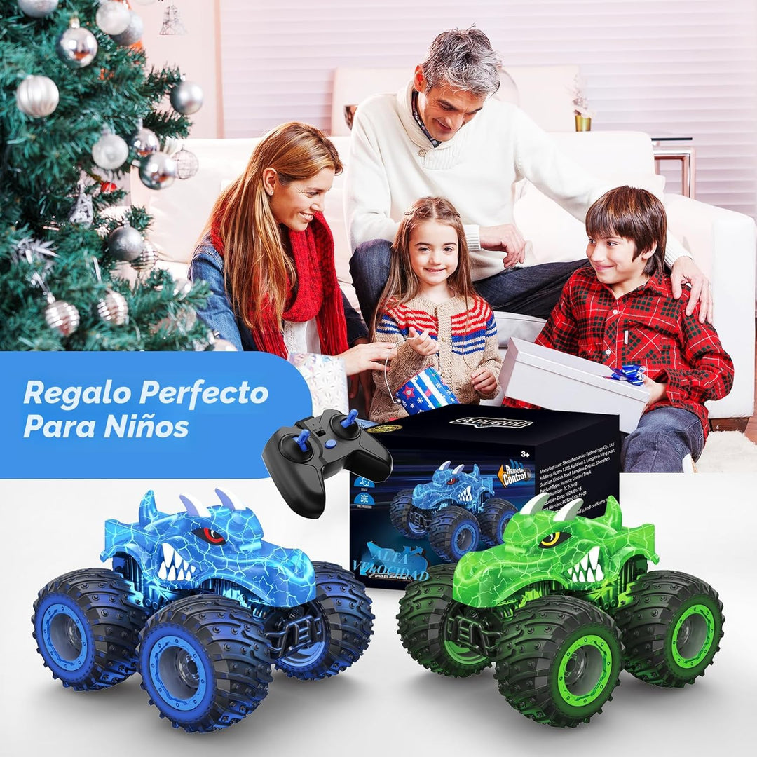AUUGUU Auto a control remoto, juguetes de camiones monstruos de 2.4...