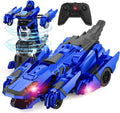 Kroyedfuw Coches RC Transformables de Dinosaurio, Coche de Control...