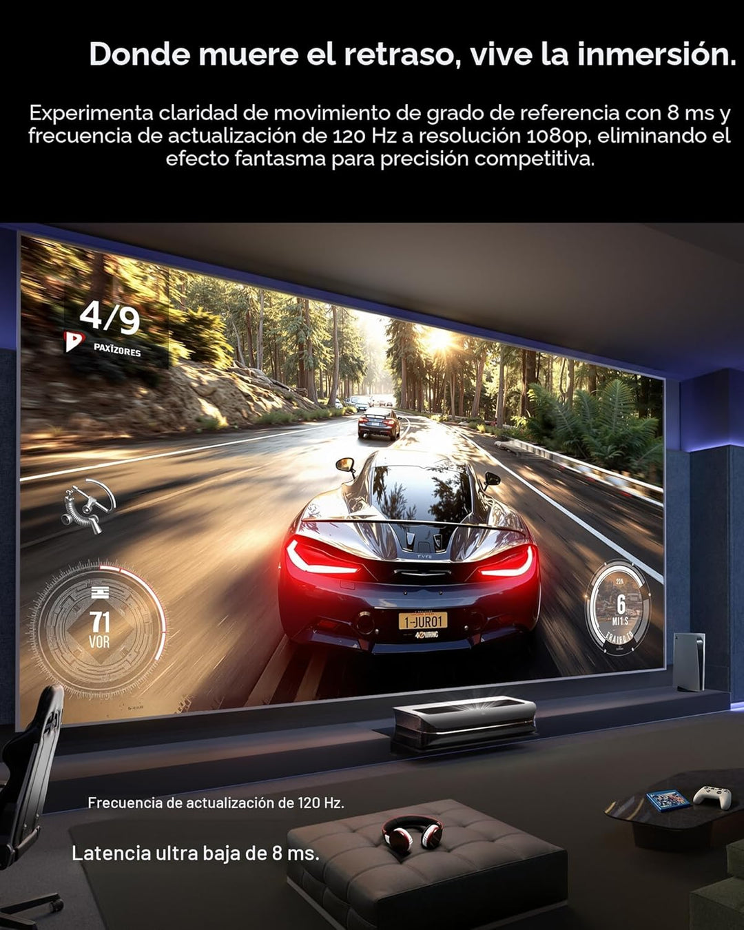 AWOL VISION LTV-2500 Proyector láser triple de 4K UHD de proyección...