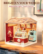 Rolife Super Creator DIY Juego de construcción de casas de plástico en miniatura Tienda de helados