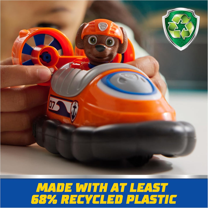 PAW Patrol, Hovercraft de Zuma, vehículo de juguete con figura de a...
