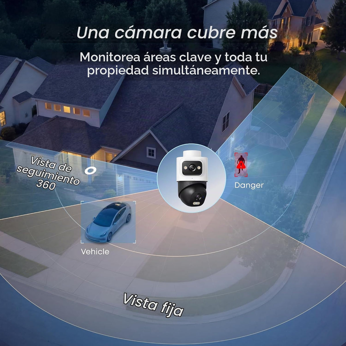 eufy Security Sistema NVR E50,Kit de 4 cámaras,4K de doble lente Bullet-PTZ