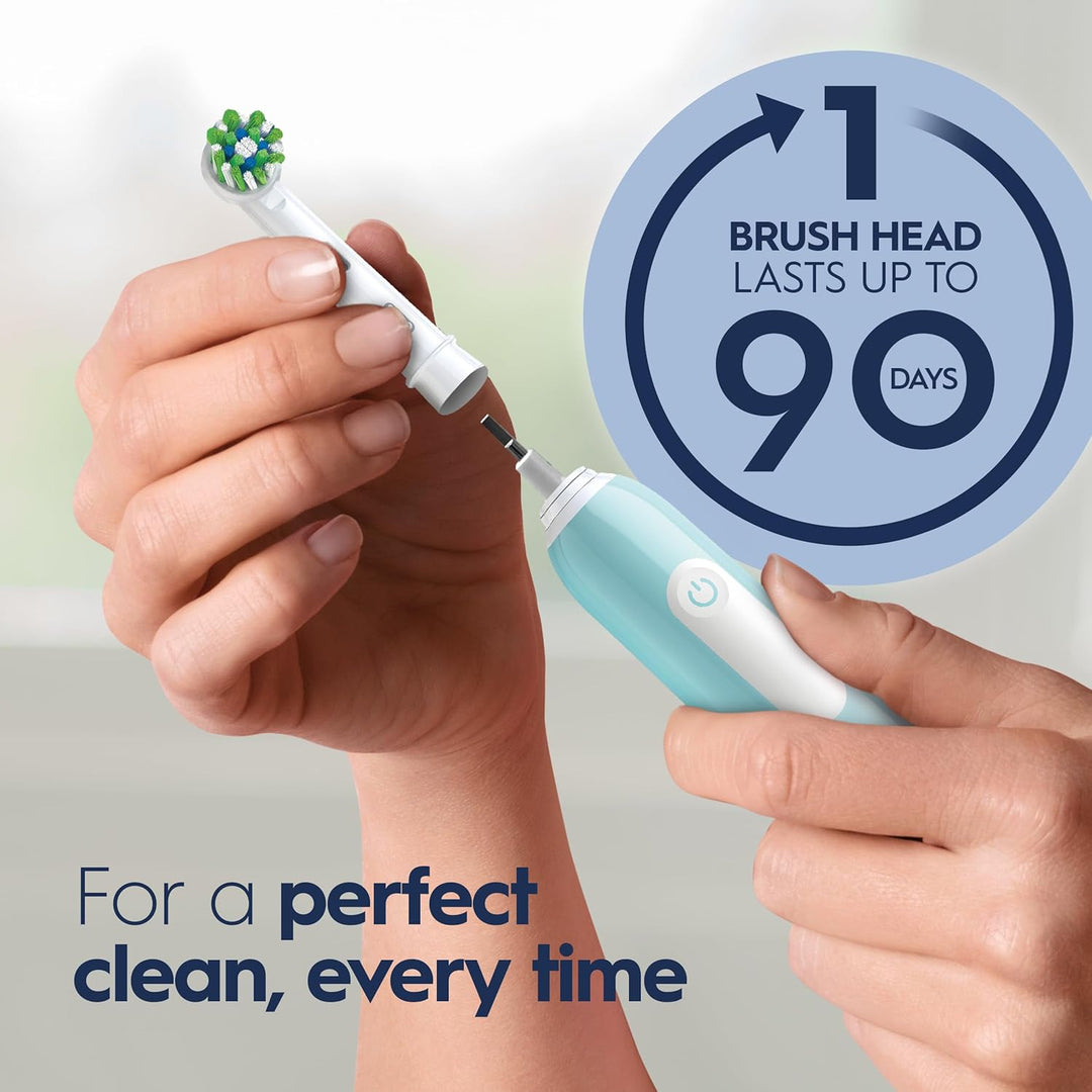Oral-B Pro 1000 CrossAction - Cepillo de dientes eléctrico, Verde