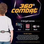 Squad Hero Sensores láser recargables de 360° + LCDs - Juego de 4 ideas de regalo de cumpleaños para niños, adolescentes y adultos, niños y niñas, diversión familiar - Actividad de grupo Lazer para