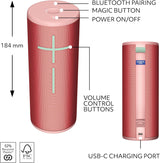 Ultimate Ears Boom 4 - Altavoz Bluetooth portátil impermeable con s...