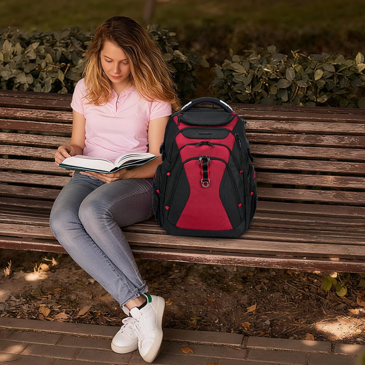 KROSER Mochila de viaje para laptop, 17,3 pulg., Moderno