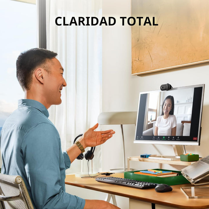 Logitech Brio 101 Full HD 1080p Webcam para reuniones, transmisión,...
