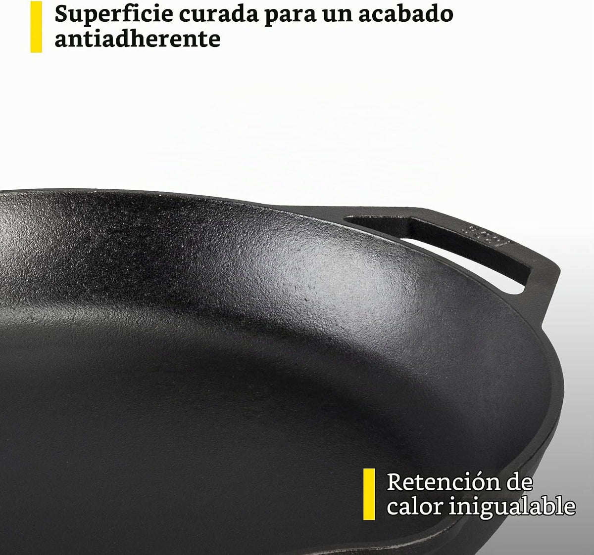 Lodge Chef Collection - Sartén de hierro fundido pre-sazonado de 14"