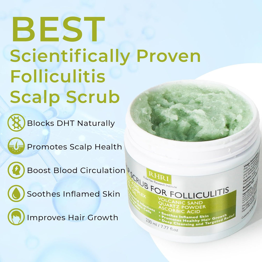 Exfoliante antifúngico del cuero cabelludo de la foliculitis pre-ch...