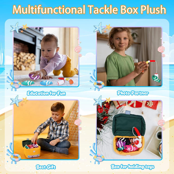 GERBIT My First Tackle Box - Caja de peluche, juguete de pesca para...