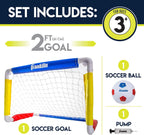 Franklin Sports Portería de fútbol infantil con pelota y bomba - 24 X 16
