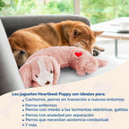 Moropaky Juguete de Latidos del Corazón para Cachorro, Juguete de Peluche para Cachorro para Ayuda en la Calma del Perro, Juguete de Latidos del Corazón para Cachorro para Alivio de la Ansiedad de