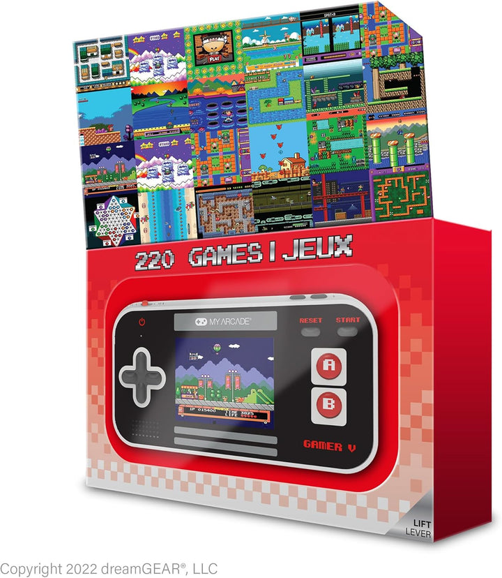 My Arcade Gamer V Classic-Red: sistema de juegos portátil con 220 j...