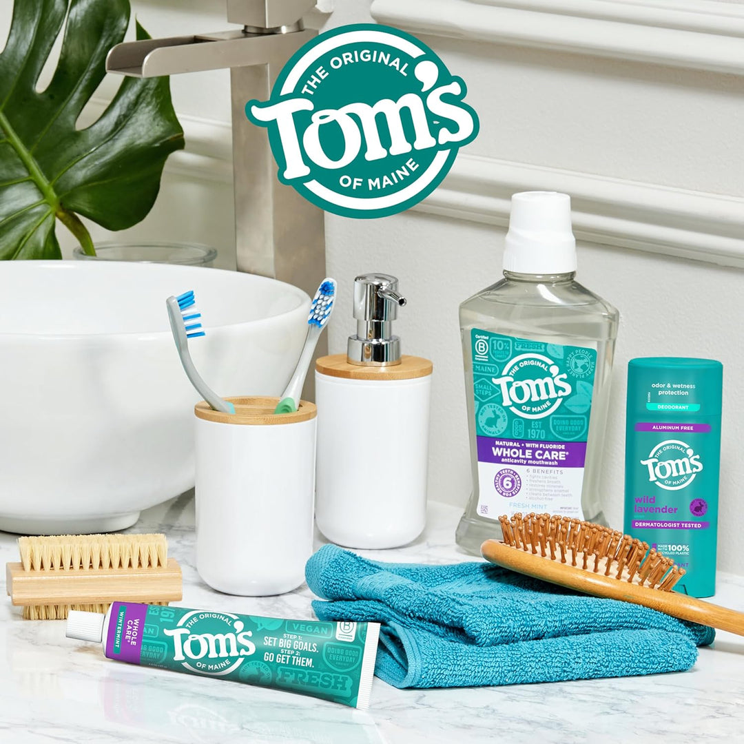 Tom's of Maine Whole Care Pasta de dientes natural con flúor, W...